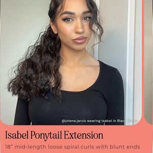 INH ISABEL PONYTAIL EXTENSION - DARK BROWN